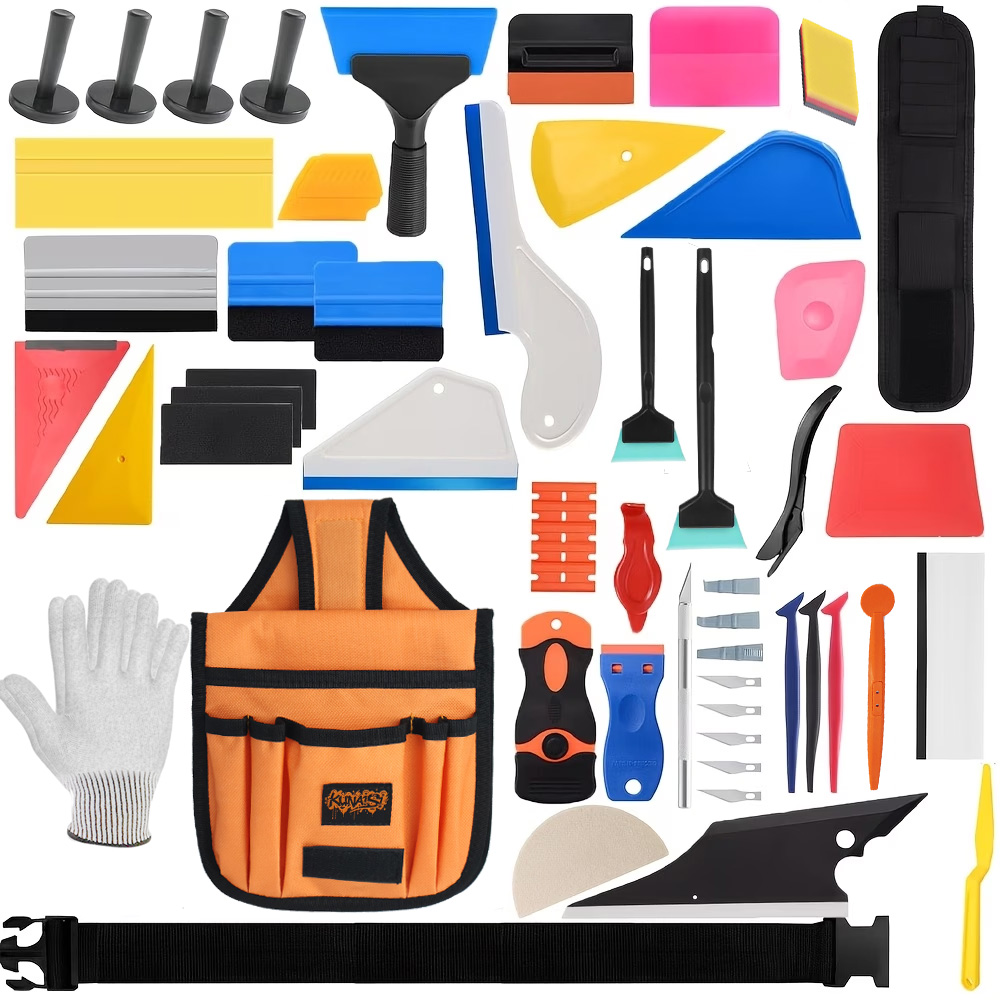 Ppf Installer Tool Kit Squeegee - 63pcs Car Vinyl Wrap Tool Kit