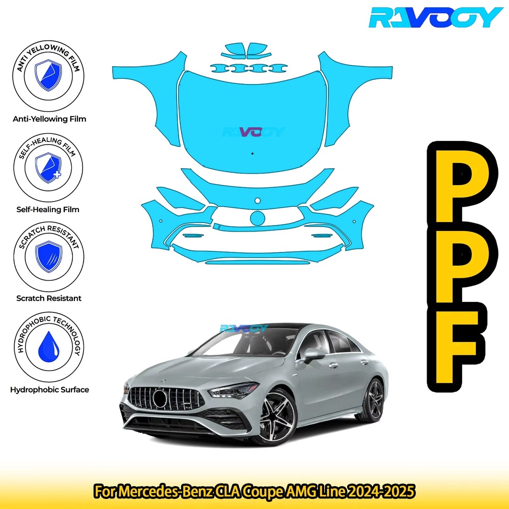 Paint Protection Film Matte - For Mercedes-Benz CLA Coupe AMG Line