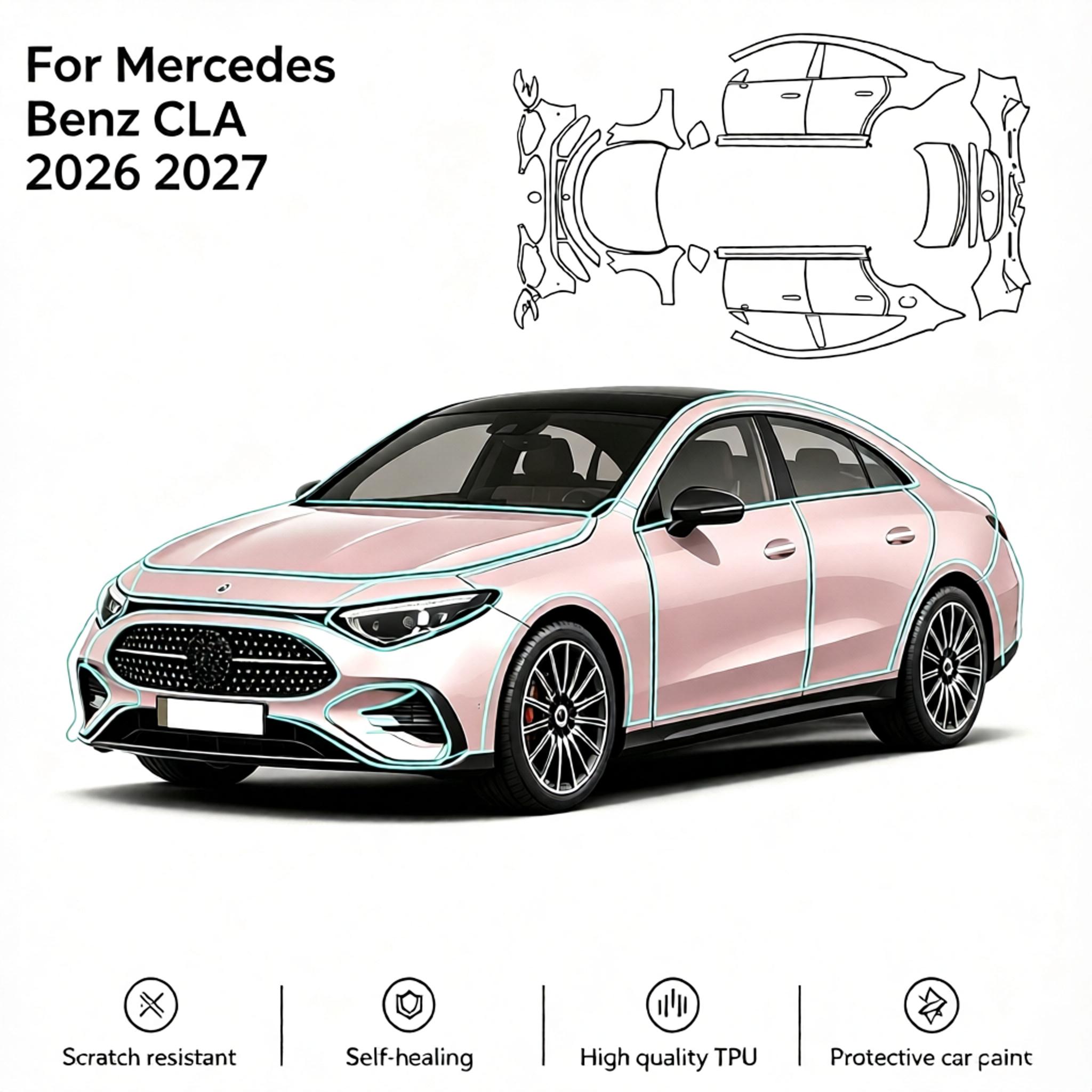 Tpu Ppf Self Healing Film - For Mercedes Benz CLA 2026 2027