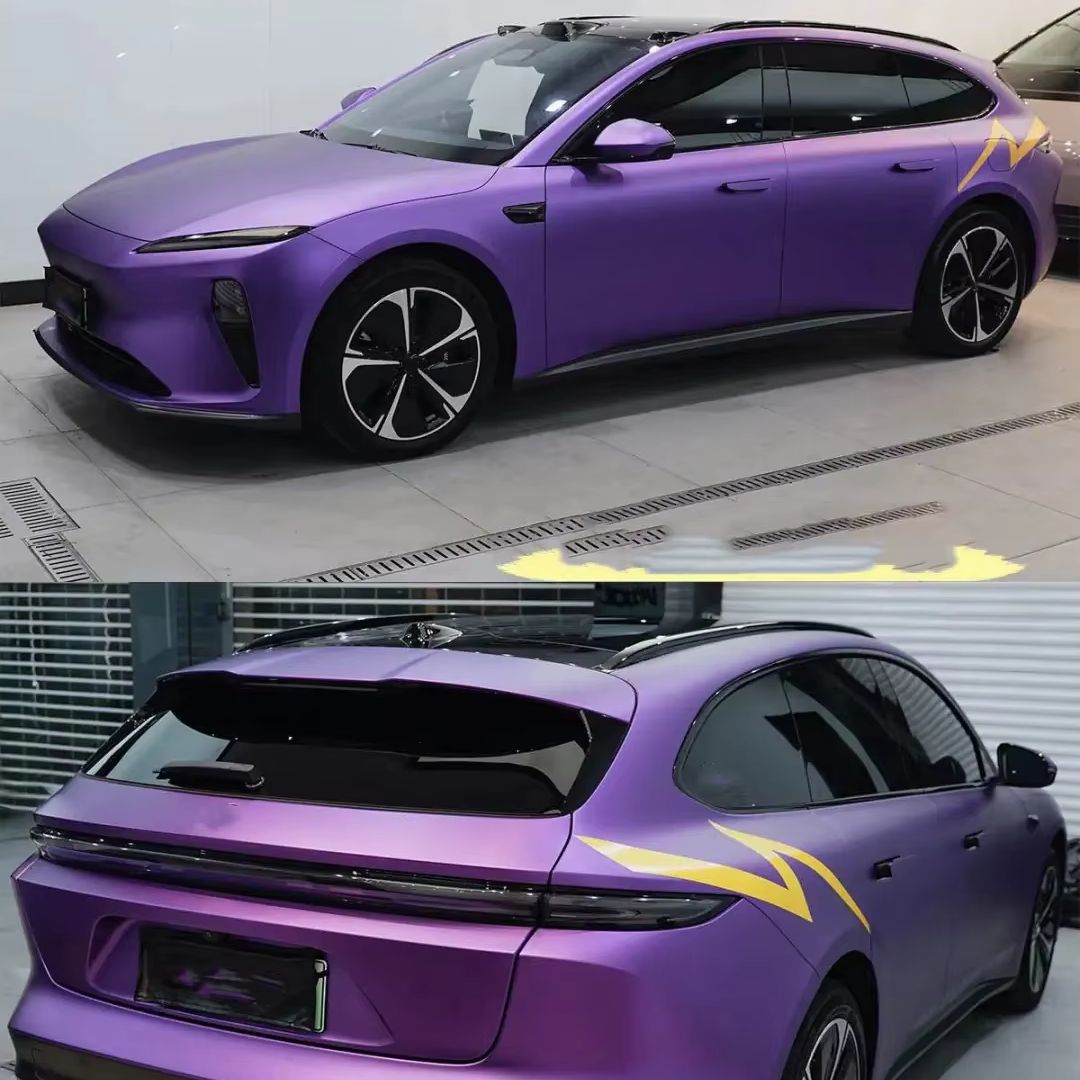 PET Chrome Matte Purple 1.52x1 - đánh giá và giá Car Vinyl Wrap Roll 1.52X18M