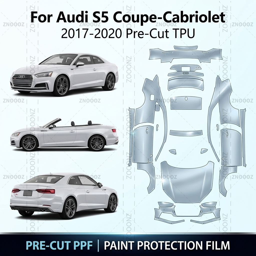 For Audi S5 Coupe-Cabriolet 20 - đánh giá và giá Ppf Film Clear Gloss Tpu