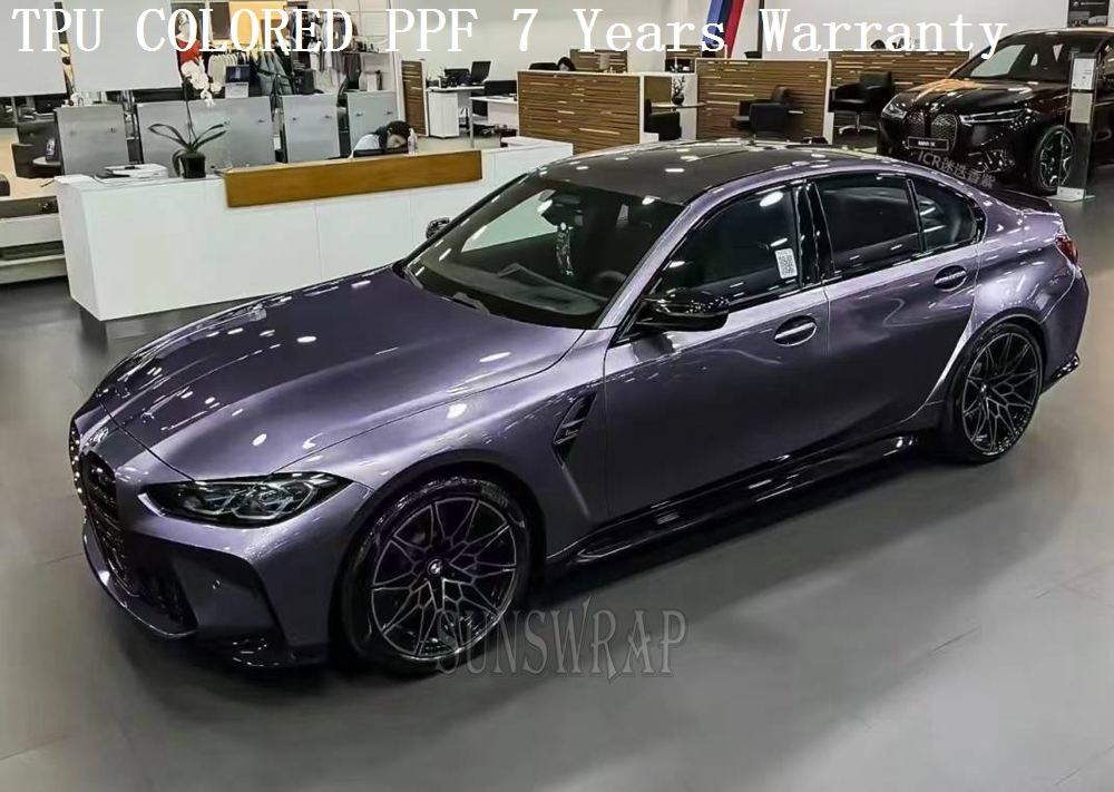TPU Color PPF Grey Violet Pain - đánh giá và giá Paint Protection Film Roll 1.52X15M
