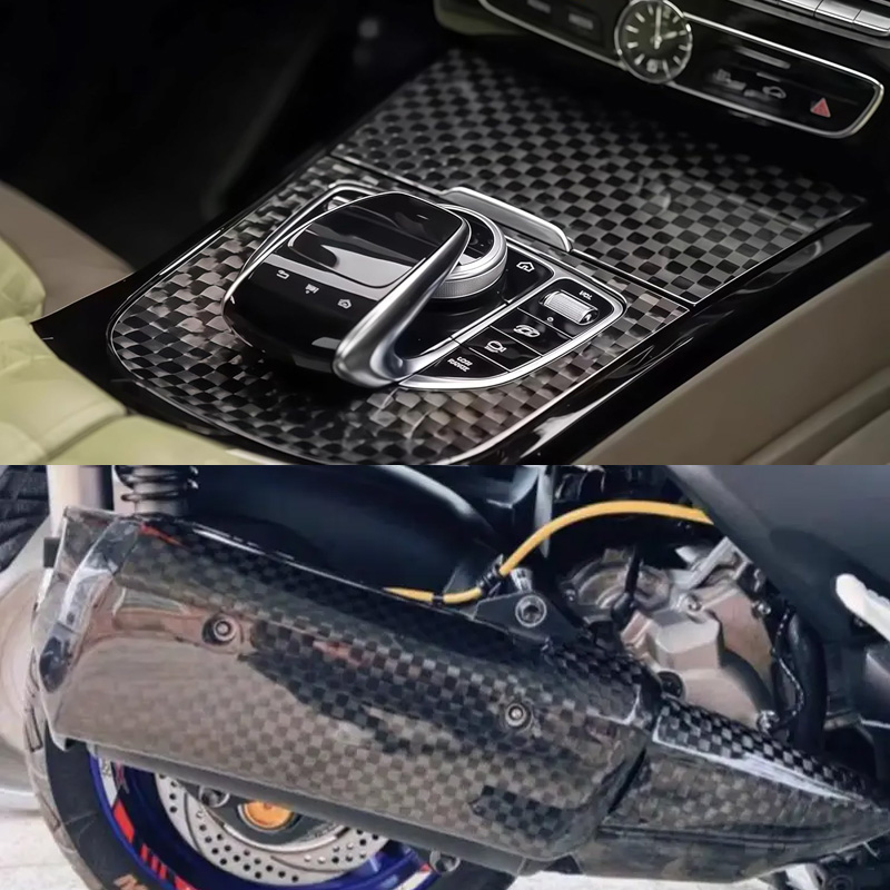 Premium Black Grid Checkered F - đánh giá và giá Car Wrap Film Matte Black