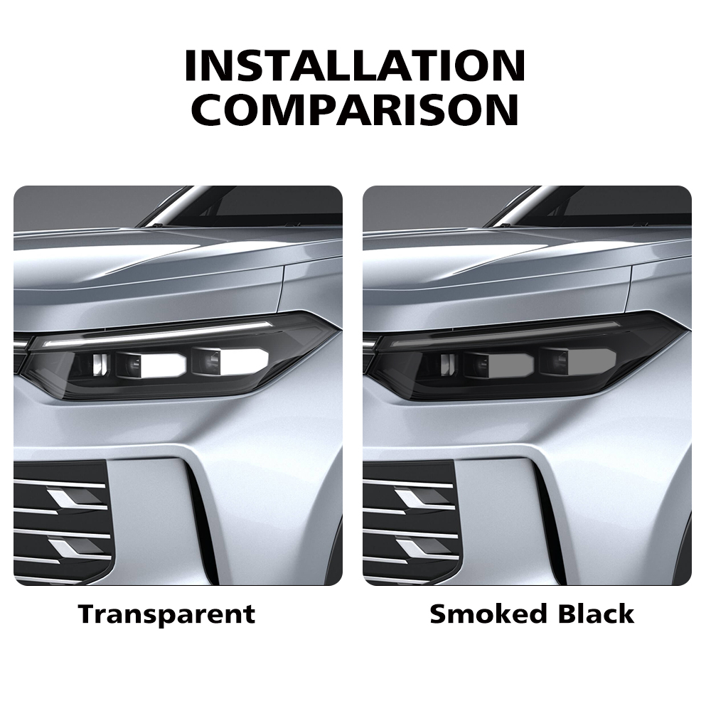 Car Headlight Protective Film  - đánh giá và giá Car Wrap Film Matte Black