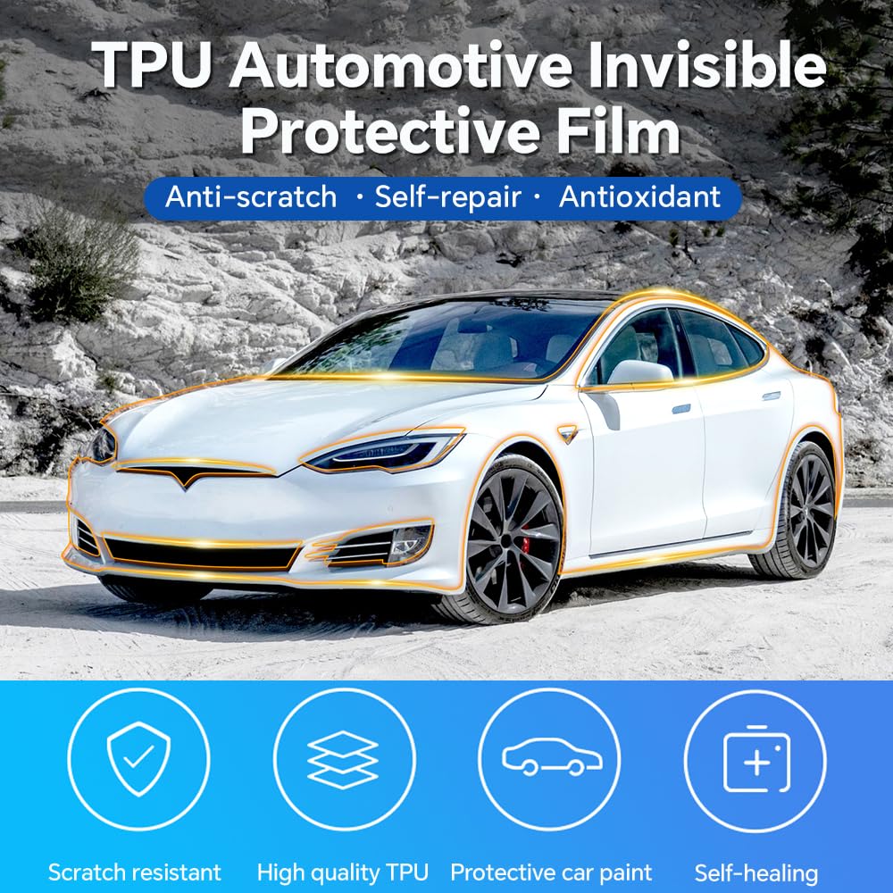 8.5Mil TPU Bumper Paint Protec - đánh giá và giá Car Paint Protection Film Kit Pre Cut