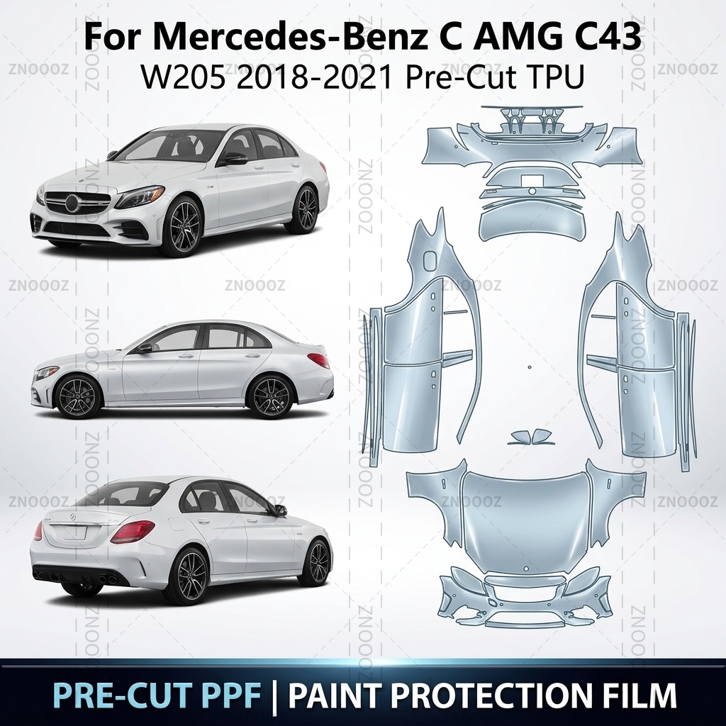 For Mercedes-Benz C AMG C43 (W - đánh giá và giá Ppf Film Clear Gloss Tpu
