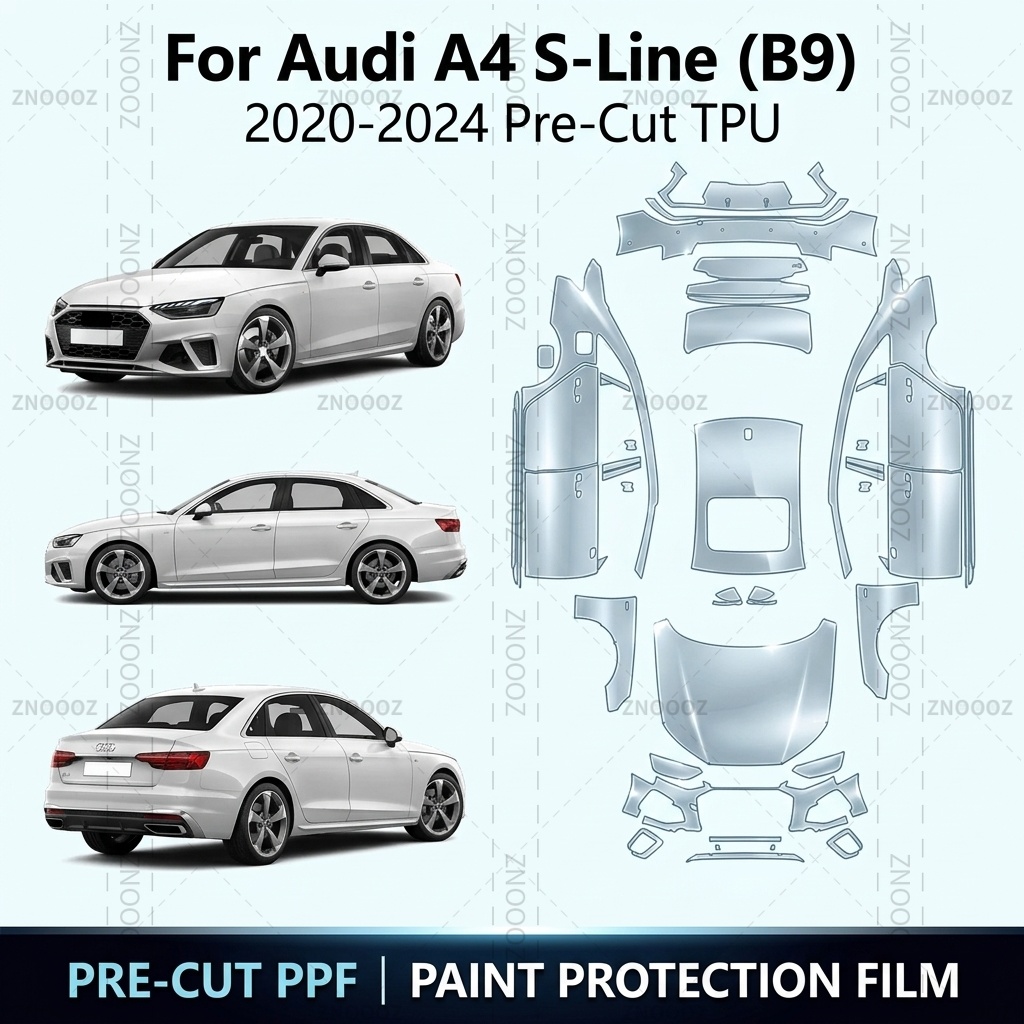 For Audi A4 S-Line (B9) 2020-2 - đánh giá và giá Ppf Film Clear Gloss Tpu