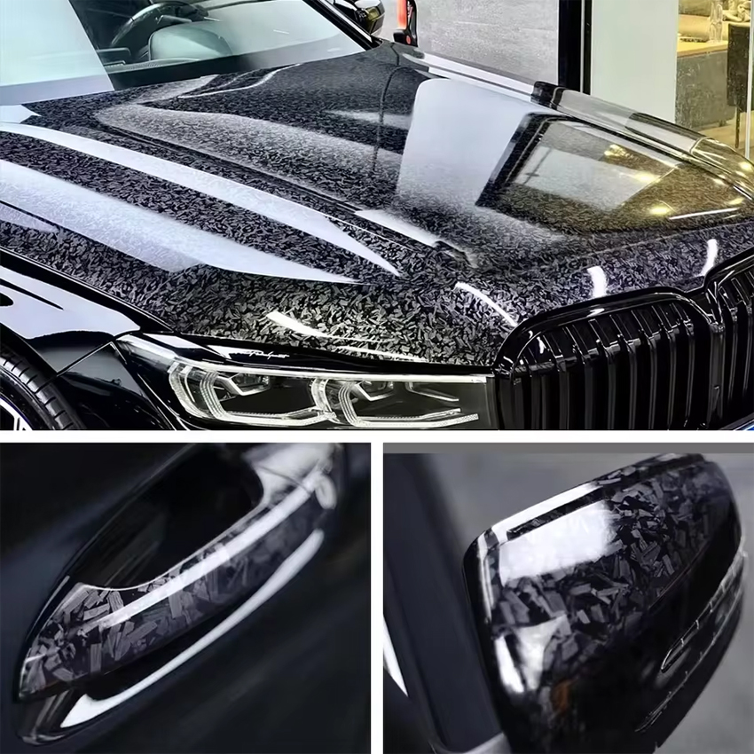 Carbon Fiber Film Glossy Black - đánh giá và giá Car Wrap Film Matte Black
