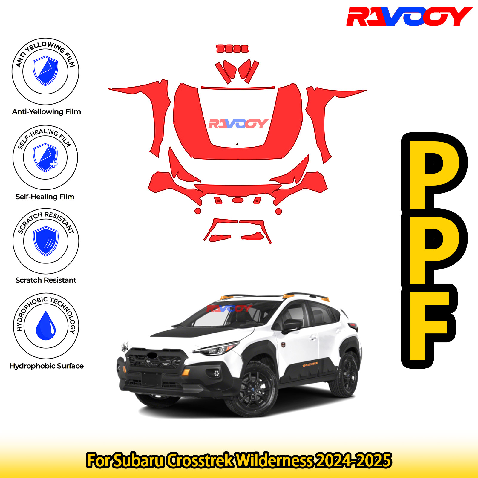 For Subaru Crosstrek Wildernes - đánh giá và giá Paint Protection Film Matte