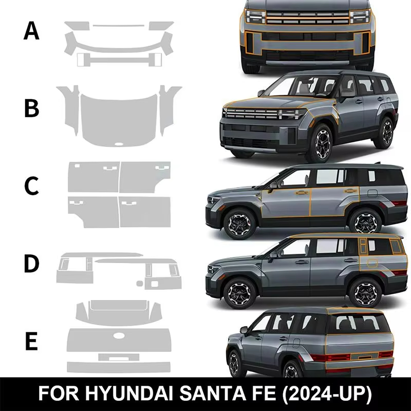 For Hyundai Santa Fe 2024-UP M - đánh giá và giá Paint Protection Film Matte