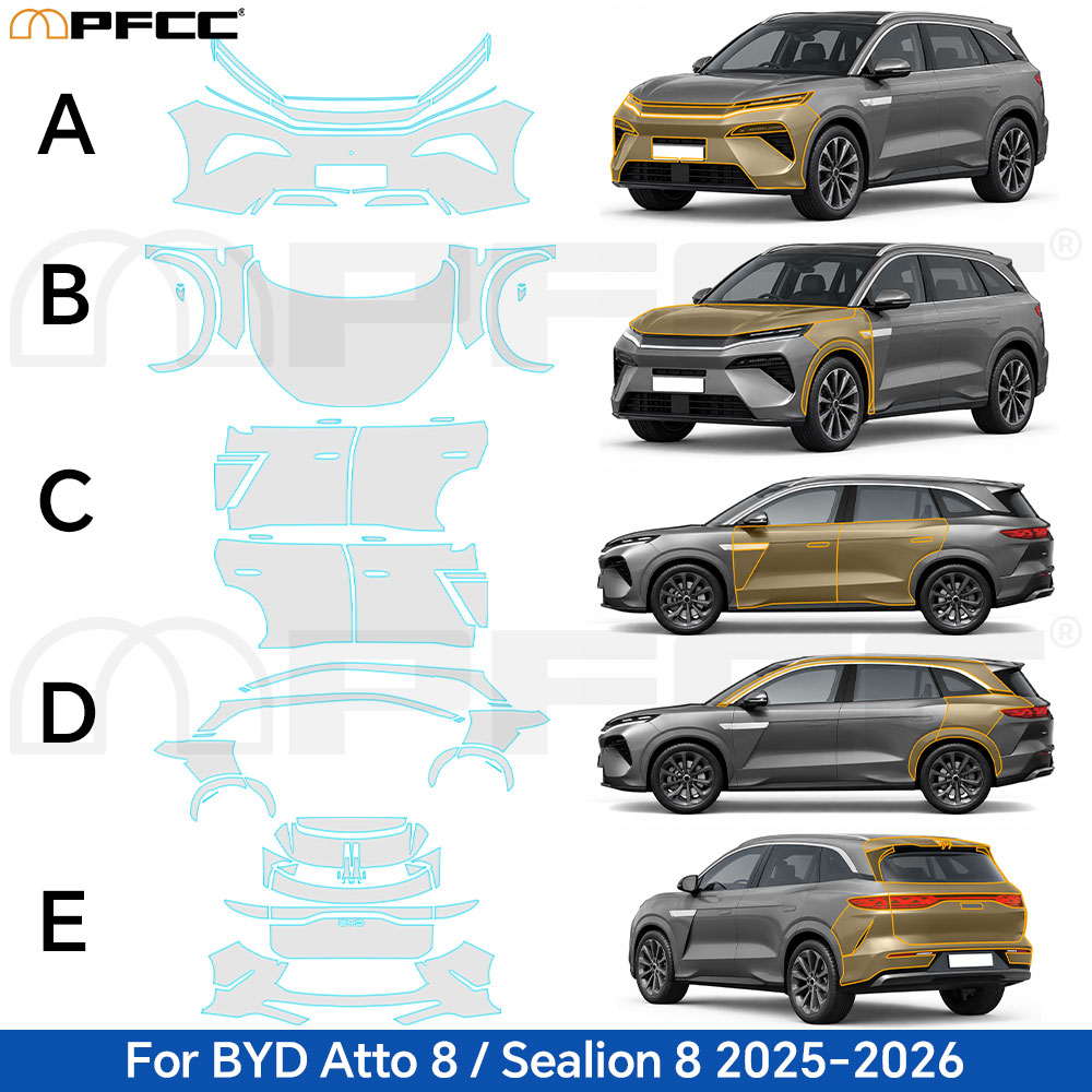 TPU PPF For BYD ATTO 8 Sealion - đánh giá và giá Car Paint Protection Film Kit Pre Cut