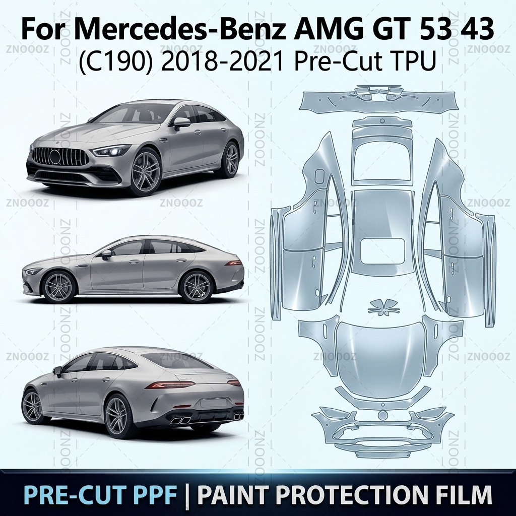 For Mercedes-Benz AMG GT 53 43 - đánh giá và giá Ppf Film Clear Gloss Tpu